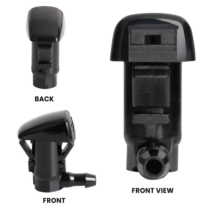 Belleone 2 Front Windshield Washer Nozzle Kit fit for 2007-2011 Ford Edge, 2007-2010 Lincoln MKX Base Sport Premium Sport, Replacement for 7T4Z-17603-A - Image 4